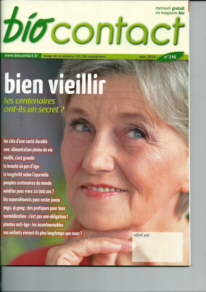 bio contact mai 2014 Bio contact La beauté n'a pas d'âge mai 2014